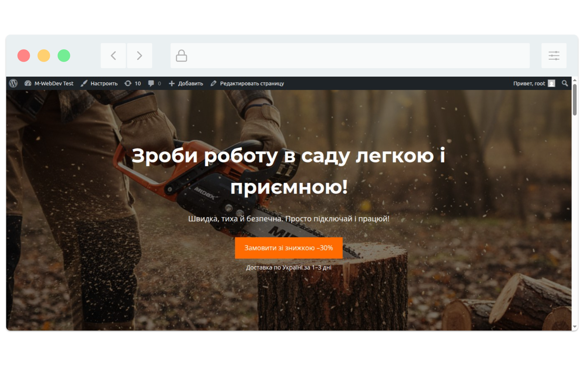 Лендінг для товарного бізнесу